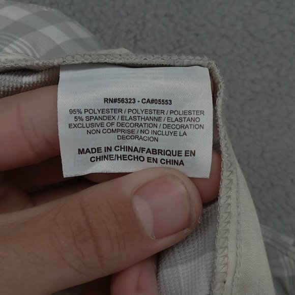 Nike Golf Shorts Mens‎ 38 White Gray Check Plaid White Swoosh Dri-Fit - Picture 10 of 11